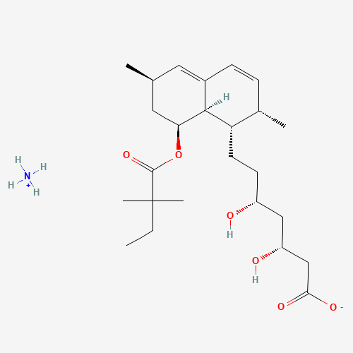 Simvastatin Hydroxy Acid Ammonium Salt (CAS: 139893-43-9) - Chemical Structure and Molecular Formula 