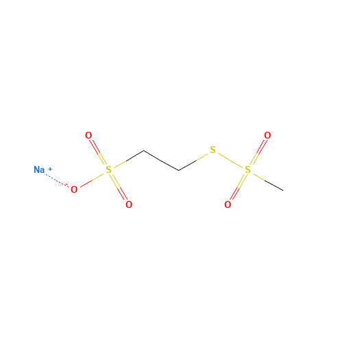 Sodium (2-Sulfonatoethyl)methanethiosulfonate (CAS: 184644-83-5) - Chemical Structure and Molecular Formula 