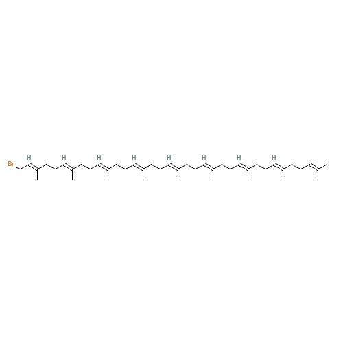 Solanesyl Bromide (CAS: 52610-77-2) - Chemical Structure and Molecular Formula 