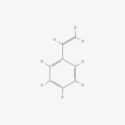 Styrene-d8 (CAS: 19361-62-7) - Chemical Structure and Molecular Formula 