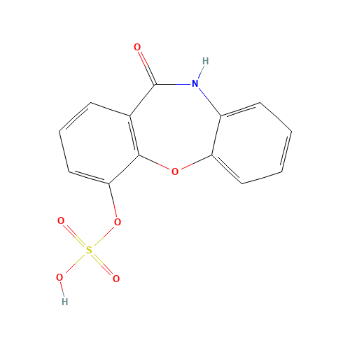 4-(Sulfooxy)dibenz[b,f][1,4]oxazepin-11(10H)-one (CAS: 88373-19-7) - Chemical Structure and Molecular Formula 