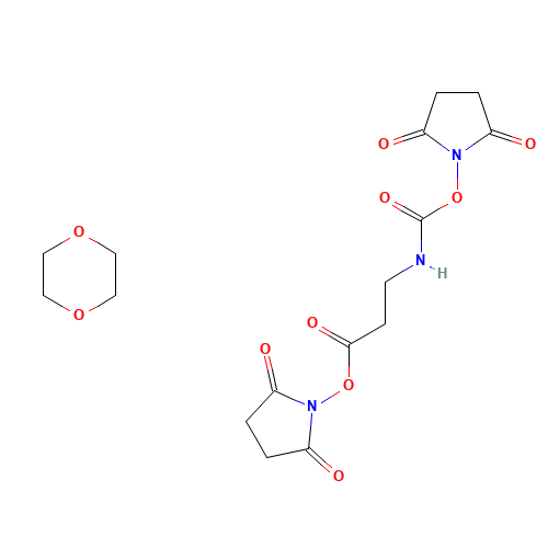 N-Succinimidoxycarbonyl-b-alanine N-Succinimidyl Ester 1,4- Dioxane complex (CAS: 1215667-16-5) - Related Chemical Product