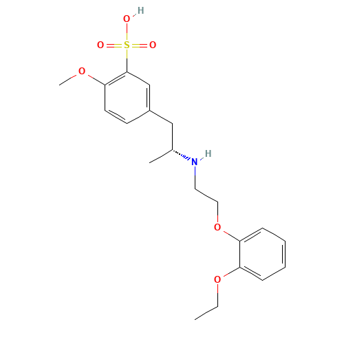 Tamsulosin Sulfonic Acid (CAS: 890708-67-5) - Chemical Structure and Molecular Formula 