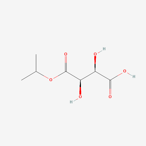 Tartaric Acid Isopropyl Ester (CAS: 116601-09-3) - Chemical Structure and Molecular Formula 