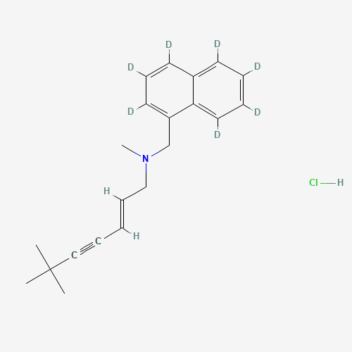 Terbinafine-d7 Hydrochloride (CAS: 1185240-27-0) - Chemical Structure and Molecular Formula 