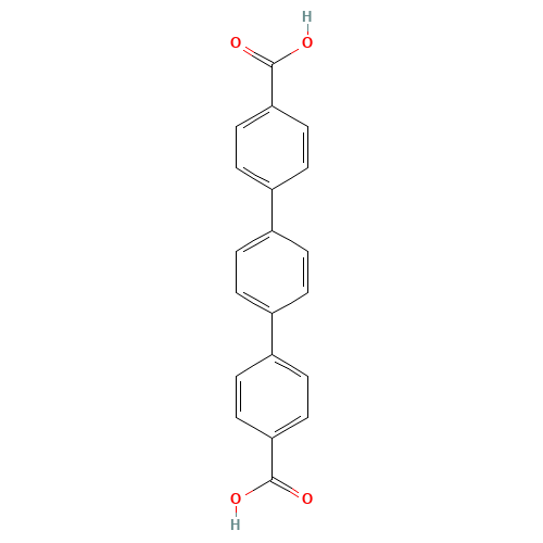 [p-Terphenyl]-4,4''-dicarboxylic Acid (CAS: 13653-84-4) - Chemical Structure and Molecular Formula 