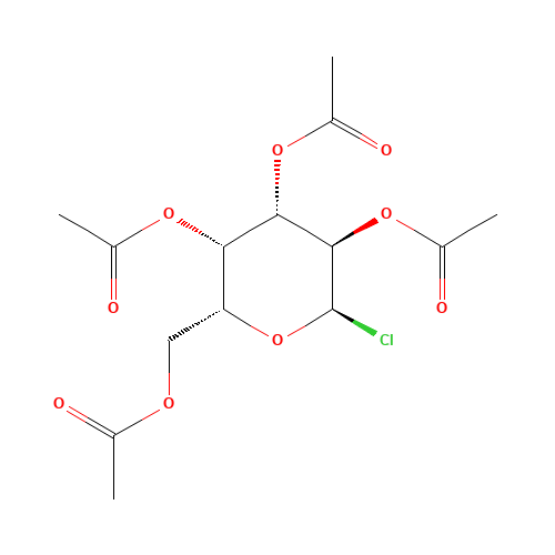 2,3,4,6-Tetra-O-acetyl-a-D-galactopyranosyl Chloride (CAS: 14227-87-3) - Chemical Structure and Molecular Formula 