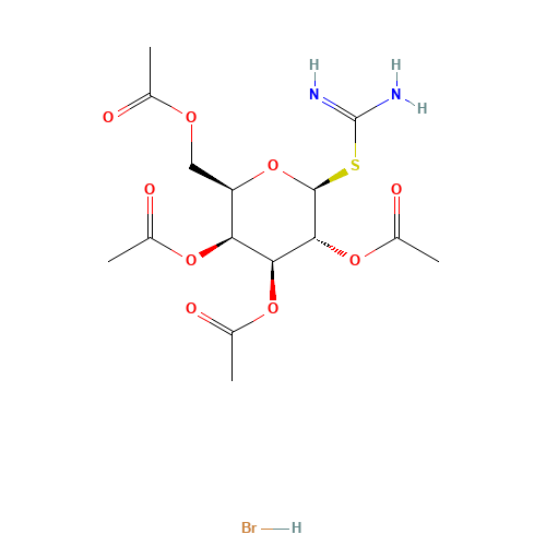 2-(2,3,4,6-Tetra-O-acetyl-b-D-galactopyranosyl)thiopseudourea Hydrobromide (CAS: 51224-13-6) - Related Chemical Product