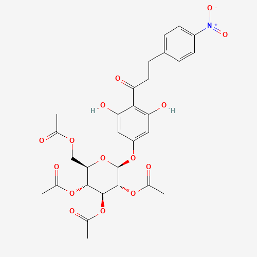 4'-O-(b-D-2”,3”,4”,6”-Tetraacetyl-glucopyranosyl)-4-nitrophloretin (CAS: 82628-87-3) - Related Chemical Product