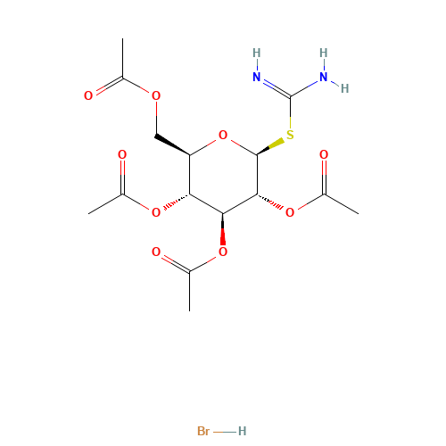 2-(2,3,4,6-Tetra-O-acetyl-b-D-glucopyranosyl)thiopseudo Urea Hydrobromide (CAS: 40591-65-9) - Related Chemical Product