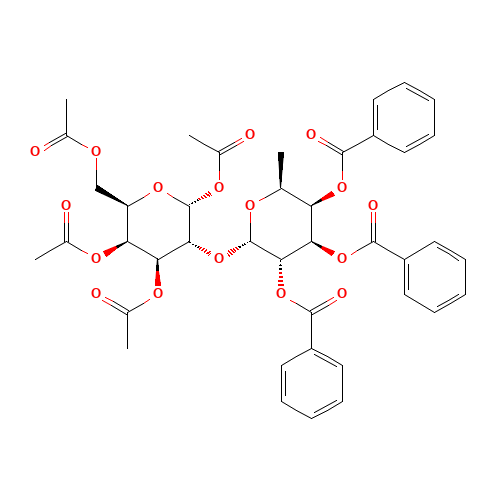 1,3,4,6-Tetra-O-acetyl-2-(2',3',4'-tri-O-benzoyl-a-L-fucopyranosyl)-galactopyranose (CAS: 141990-06-9) - Related Chemical Product