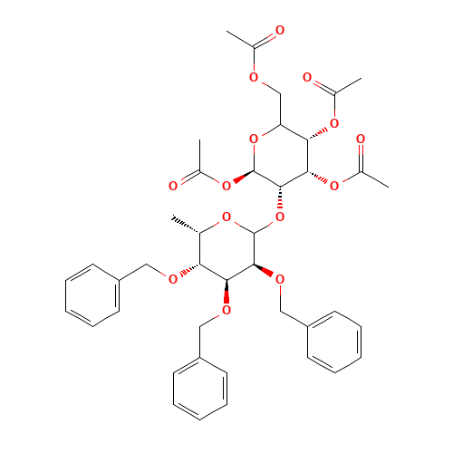 1,3,4,6-Tetra-O-acetyl-2-(2',3',4'-tri-O-benzoyl-a-L-fucopyranosyl)-a-D-galactopyranose (CAS: 56889-55-5) - Related Chemical Product