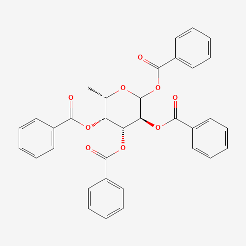 1,2,3,4-Tetra-O-benzoyl-L-fucopyranose (CAS: 140223-15-0) - Chemical Structure and Molecular Formula 