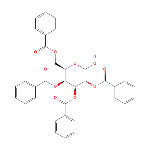 2,3,4,6-Tetra-O-benzoyl-D-galactopyranoside (CAS: 627466-84-6) - Chemical Structure and Molecular Formula 