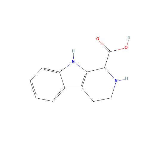 1,2,3,4-Tetrahydro-?-carboline-1-carboxylic Acid (CAS: 6649-91-8) - Chemical Structure and Molecular Formula 