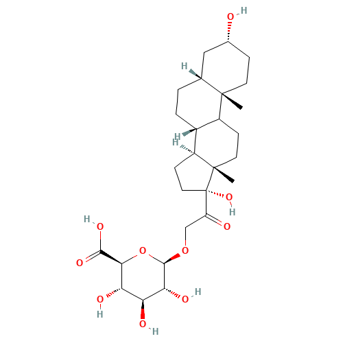 Tetrahydro-11-deoxy Cortisol 21-O-b-D-Glucuronide (CAS: 56162-38-0) - Related Chemical Product