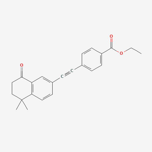 4-[2-(5,6,7,8-Tetrahydro-5,5-dimethyl-8-oxo-2-naphthalenyl)ethynyl]benzoic Acid Ethyl Ester (CAS: 166978-49-0) - Related Chemical Product