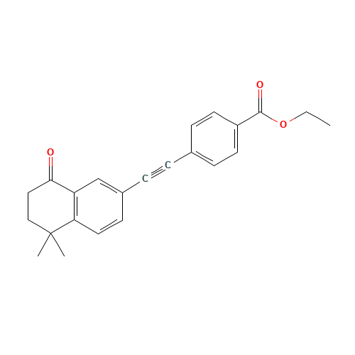 4-[2-(5,6,7,8-Tetrahydro-5,5-dimethyl-8-oxo-2-naphthalenyl)ethynyl]benzoic Acid Ethyl Ester (CAS: 166978-49-0) - Related Chemical Product