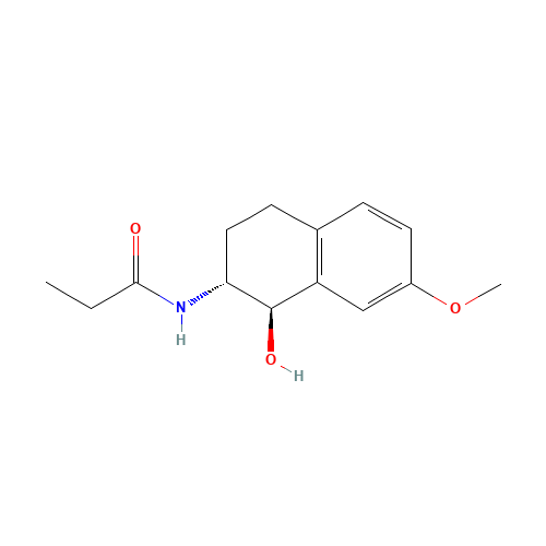 N-[(1R,2R)-1,2,3,4-Tetrahydro-1-hydroxy-7-methoxy-2-naphthalenyl]propanamide (CAS: 88058-70-2) - Related Chemical Product
