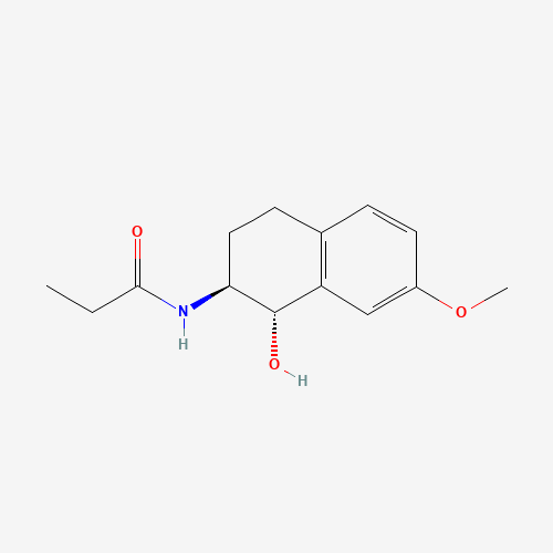 N-[(1S,2S)-1,2,3,4-Tetrahydro-1-hydroxy-7-methoxy-2-naphthalenyl]propanamide (CAS: 88058-73-5) - Related Chemical Product