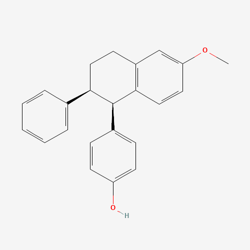 cis-4-(1,2,3,4-Tetrahydro-6-methoxy-2-phenyl-1-naphthalenyl)phenol (CAS: 14089-22-6) - Related Chemical Product