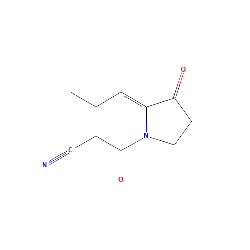 1,2,3,5-Tetrahydro-7-methyl-1,5-dioxo-6-indolizinecarbonitrile (CAS: 58610-63-2) - Related Chemical Product