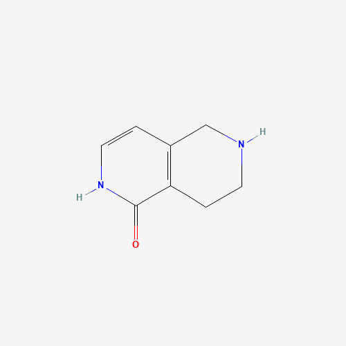 5,6,7,8-Tetrahydro-2,6-naphthyridin-1(2H)-one (CAS: 1170830-85-9) - Chemical Structure and Molecular Formula 