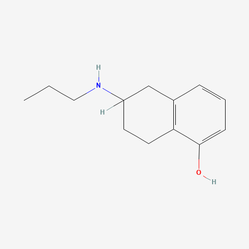 rac-5,6,7,8-Tetrahydro-6-(propylamino)-1-naphthalenol (CAS: 78950-82-0) - Chemical Structure and Molecular Formula 