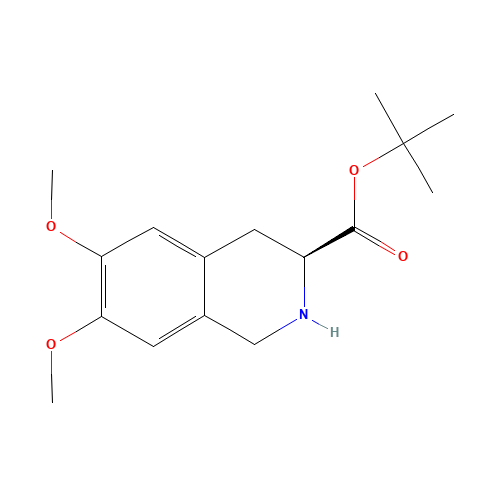 (S)-1,2,3,4-Tetrahydro-6,7-dimethoxy-3-isoquinolinecarboxylic Acid 1,1-Dimethylethyl Ester (CAS: 103733-31-9) - Related Chemical Product