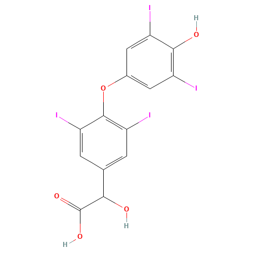 3,5,3',5'-Tetraiodo Thyromandelic Acid (CAS: 93647-48-4) - Related Chemical Product