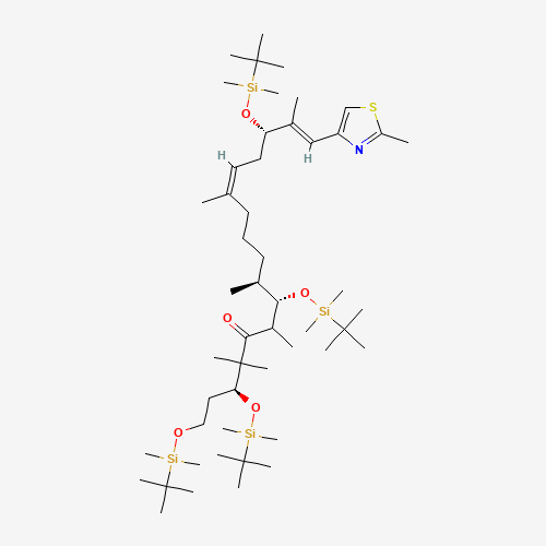 (3S,6R,7S,8S,12Z,15S,16E)-1,3,7,15-Tetrakis-{[tert-butyl(dimethyl)silyl]oxy}-4,4,6,8,12,16-hexamethyl-17-(2-methyl-1,3-thiazol-4-yl)heptadeca-12,16-dien-5-one (CAS: 193146-51-9) - Related Chemical Product