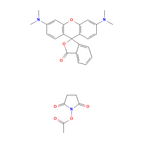 2-[(5(6)-Tetramethylrhodamine]carboxylic Acid N-Hydroxysuccinimide Ester (CAS: 122363-35-3) - Related Chemical Product