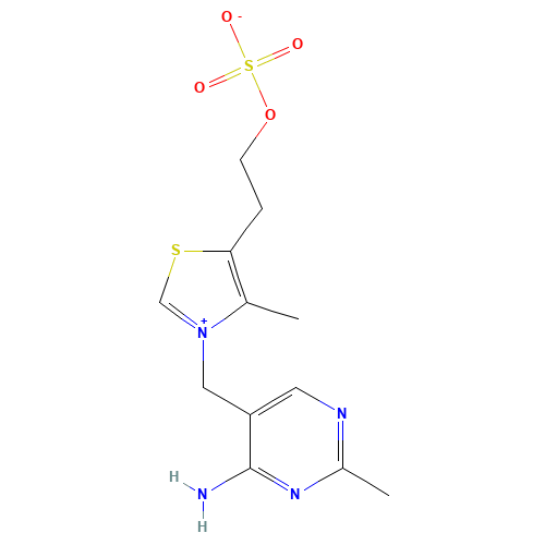 Thiamine Sulfate (CAS: 2380-61-2) - Chemical Structure and Molecular Formula 