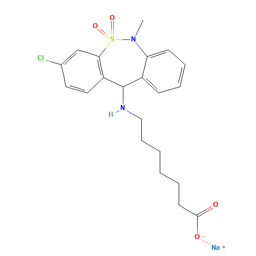 (+)-Tianeptine Monosodium Salt (CAS: 169293-32-7) - Related Chemical Product