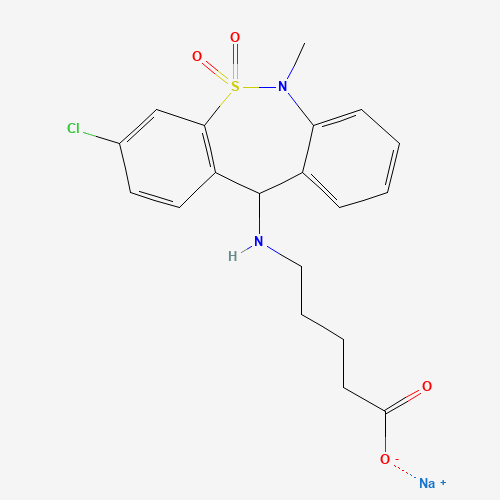 Tianeptine Metabolite MC5 Sodium Salt (CAS: 115220-11-6) - Related Chemical Product