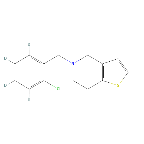 Ticlopidine-d4 (CAS: 1246817-49-1) - Chemical Structure and Molecular Formula 