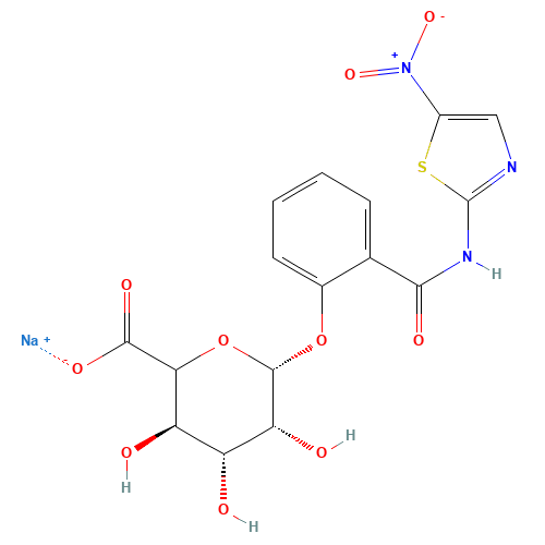 Tizoxanide Glucuronide Sodium Salt (CAS: 221287-83-8) - Related Chemical Product