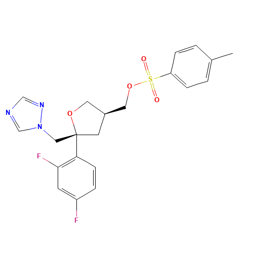 (5R-cis)-Toluene-4-sulfonic Acid 5-(2,4-Difluorophenyl)-5-[1,2,4]triazol-1-ylmethyltetrahydrofuran-3-ylmethyl Ester (CAS: 149809-43-8) - Related Chemical Product
