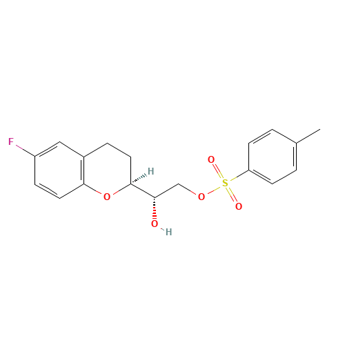 (1'S,2S)-2-(2'-Tosyl-1',2'-dihydroxyethyl)-6-fluorochromane (CAS: 905454-58-2) - Related Chemical Product