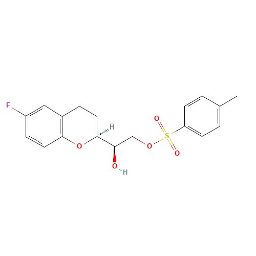 (1'R,2S)-2-(2'-Tosyl-1',2'-dihydroxyethyl)-6-fluorochromane (CAS: 303176-40-1) - Related Chemical Product