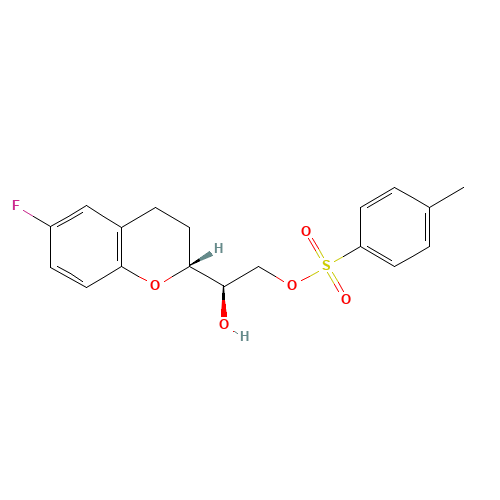 (1'R,2R)-2-(2'-Tosyl-1',2'-dihydroxyethyl)-6-fluorochromane (CAS: 303176-46-7) - Related Chemical Product