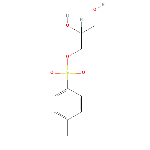 (R,S)-1-Tosyl Glycerol (CAS: 73073-07-1) - Chemical Structure and Molecular Formula 