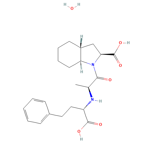 Trandolaprilat Monohydrate (CAS: 951393-55-8) - Chemical Structure and Molecular Formula 