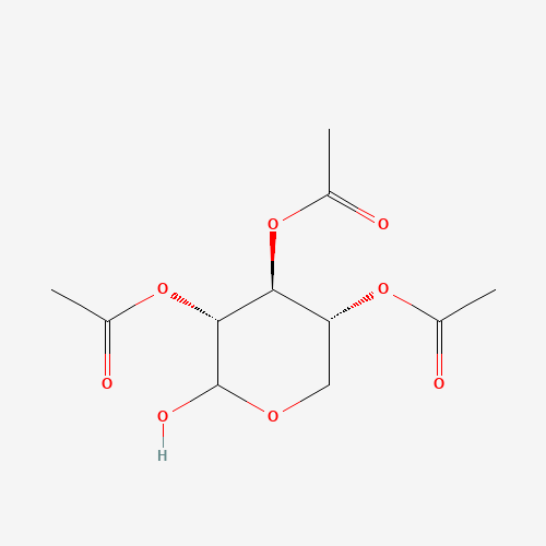 2,3,4-Tri-O-acetyl-D-xylopyranose (CAS: 55018-54-7) - Chemical Structure and Molecular Formula 
