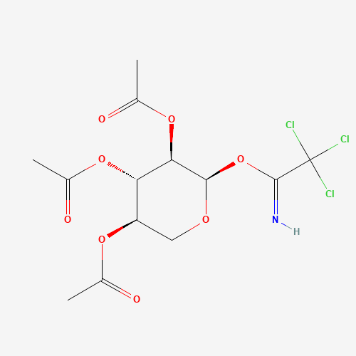 2,3,4-Tri-O-acetyl-a-D-xylopyranosyl Trichloroacetimidate (CAS: 128376-91-0) - Chemical Structure and Molecular Formula 
