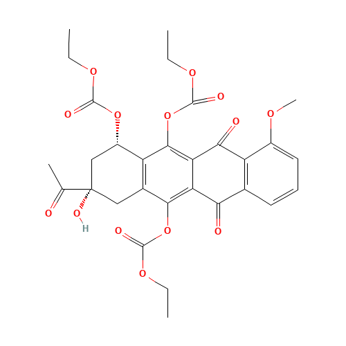 6,10,11-Triethylcarbonate Daunomycinone (CAS: 67665-61-6) - Related Chemical Product