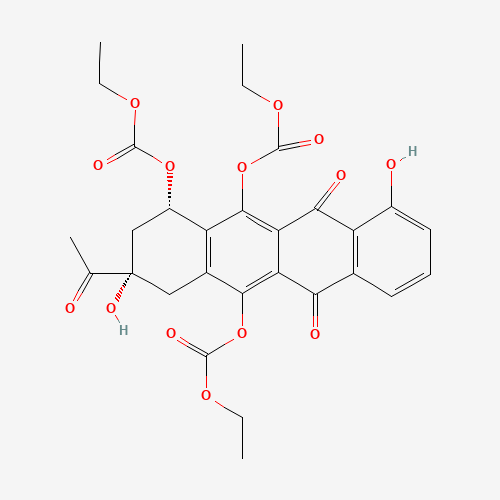 6,10,11-Triethylcarbonate-1-demethyl Daunomycinone (CAS: 67665-62-7) - Related Chemical Product