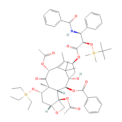 7-O-(Triethylsilyl)-2'-O-tert-butyl(dimethyl)silyl Paclitaxel (CAS: 156413-61-5) - Related Chemical Product