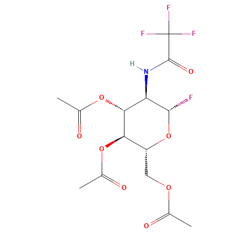 2-Trifluroacetamido-3,4,6-tri-O-acetyl-2-deoxy-b-D-glucopyranosyl Fluoride (CAS: 137686-91-0) - Related Chemical Product