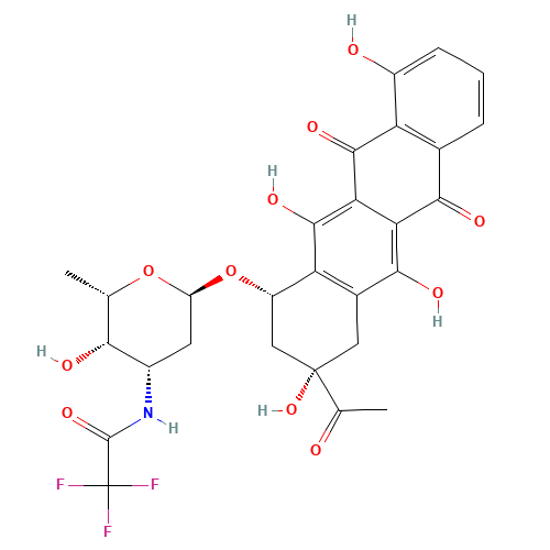 N-(Trifluoroacetyl)-1-desmethyl Daunorubicin (CAS: 68594-06-9) - Related Chemical Product